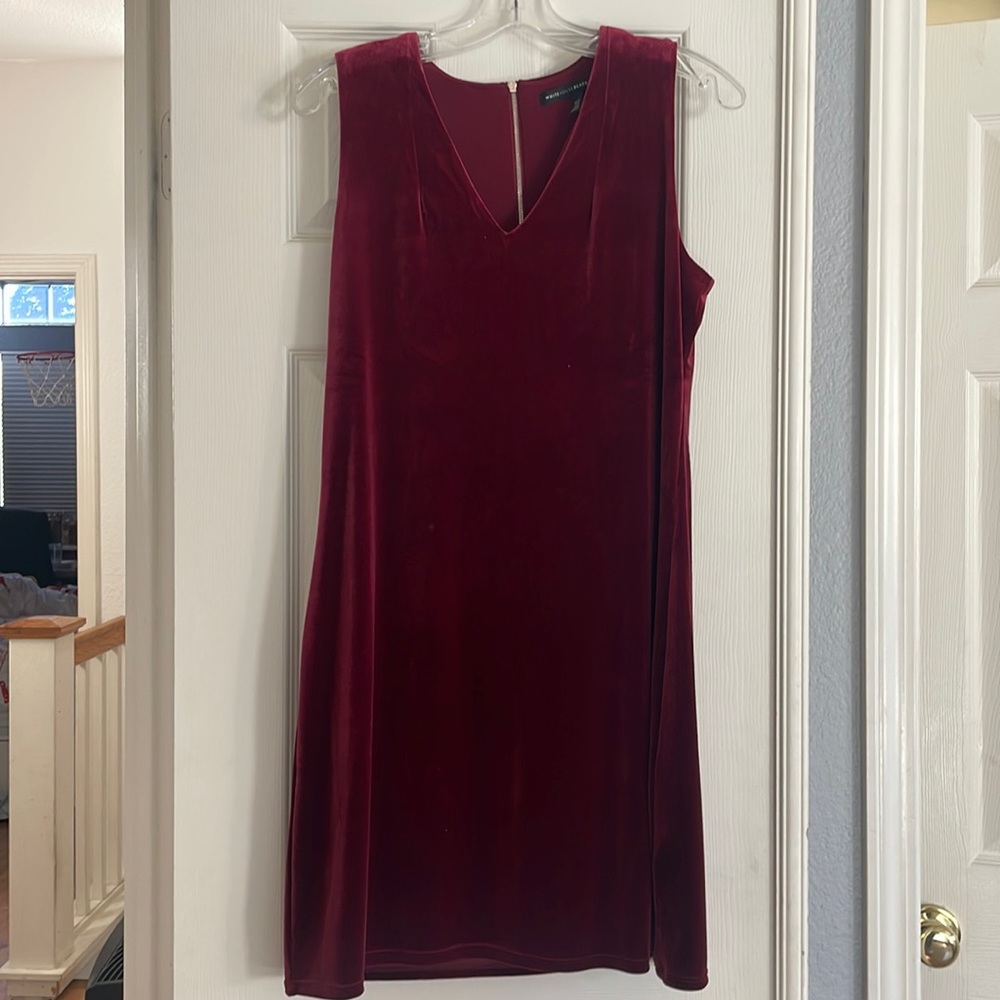 Red velvet shift
